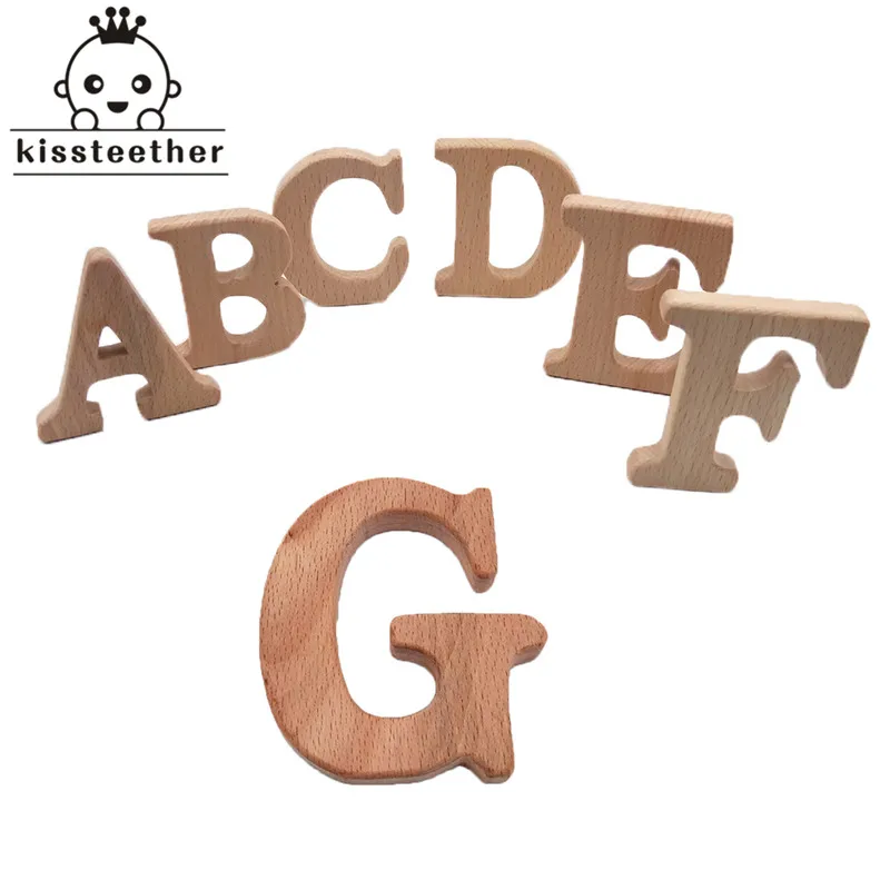 Beech Wooden Teether English alphabet DIY Nursing Accessories Teether Beads Baby Preschool education letter shape toy
Beech Wooden Teether English alphabet DIY Nursing Accessories Teether Beads Baby Preschool education letter shape toy