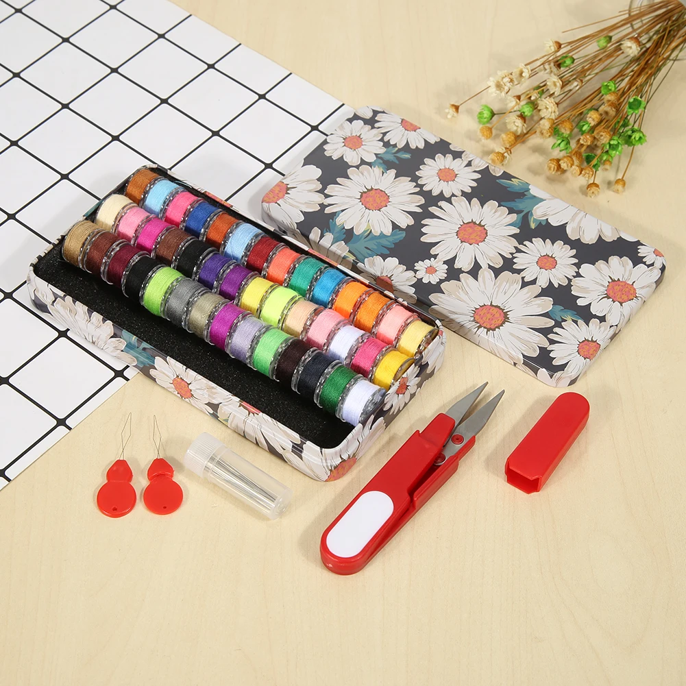 26/42 Colors Multi-function Sewing Thread Needle Scissors Set DIY Stitch Tools Embroidery Sewing Knitting Yarn Thread with Box
26/42 Colors Multi-function Sewing Thread Needle Scissors Set DIY Stitch Tools Embroidery Sewing Knitting Yarn Thread with Box