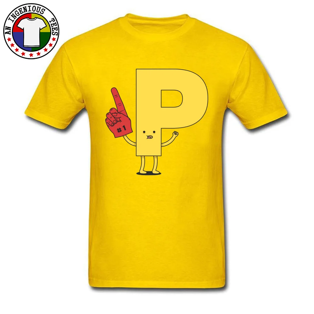 Go P 100% Cotton Fabric Printed On Tops T Shirt Discount Short Sleeve Adult Top T-shirts Casual Labor Day Tee-Shirts Round Neck Go P yellow