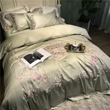 Premium Quality 120S Egyptian cotton Luxury Embroidered Bedding set Queen King Royal Duvet cover Silky Bed sheet set Pillowcase
Premium Quality 120S Egyptian cotton Luxury Embroidered Bedding set Queen King Royal Duvet cover Silky Bed sheet set Pillowcase