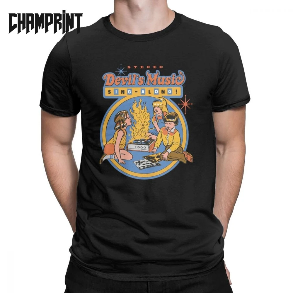 Devil's Music Sing Along T Shirt for Men 100% Cotton T-Shirt Parody Devil Satan Cult Record Player Tee Tops Plus Size
Devil's Music Sing Along T Shirt for Men 100% Cotton T-Shirt Parody Devil Satan Cult Record Player Tee Tops Plus Size