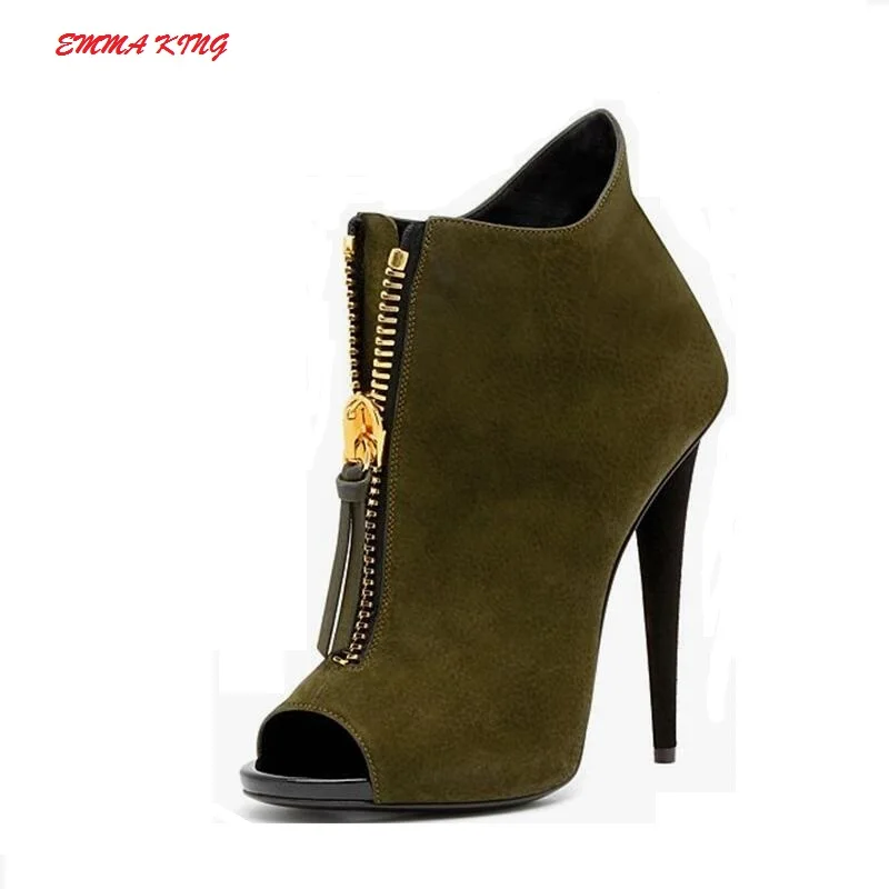 Emma King Gladiator Sandals Classic Women Ankle Boots Summer Suede Boots Woman Shoes 2018 Peep Toe High Heels Pumps Front Zipper
Emma King Gladiator Sandals Classic Women Ankle Boots Summer Suede Boots Woman Shoes 2018 Peep Toe High Heels Pumps Front Zipper
