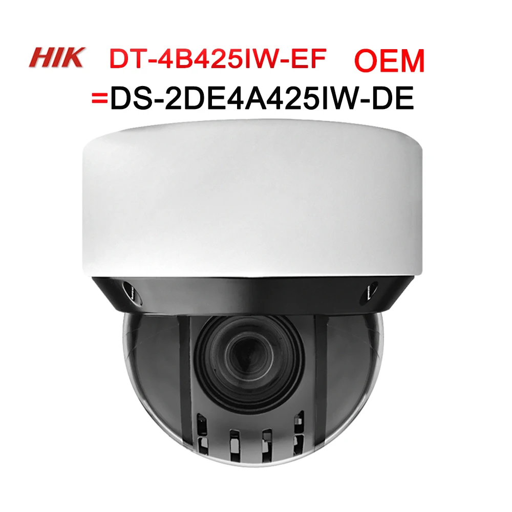 PTZ IP Camera DT-4B425IW-EF=DS-2DE4A425IW-DE 4MP Hikvision OEM 25X zoom Network POE H.265 IK10 ROI WDR DNR Dome CCTV Camera
PTZ IP Camera DT-4B425IW-EF=DS-2DE4A425IW-DE 4MP Hikvision OEM 25X zoom Network POE H.265 IK10 ROI WDR DNR Dome CCTV Camera