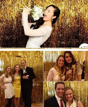 Hot 1x2 Meters Gold Foil Fringe Tinsel Curtain Tassel Garlands Wedding Photography Backdrop Birthday Party Decoration
Hot 1x2 Meters Gold Foil Fringe Tinsel Curtain Tassel Garlands Wedding Photography Backdrop Birthday Party Decoration