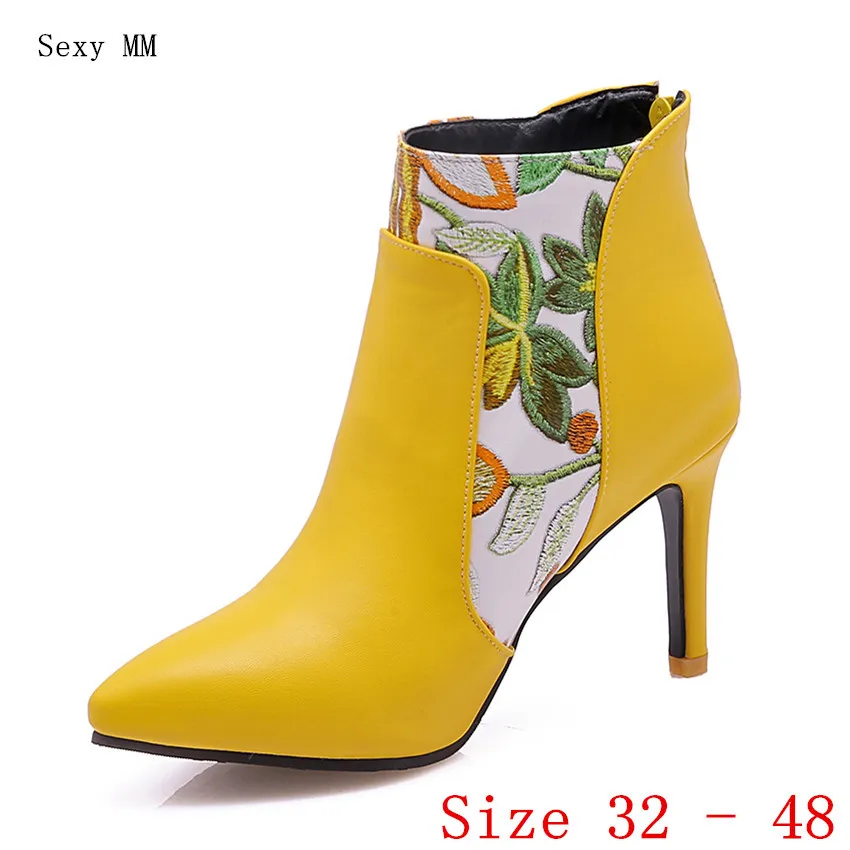 Spring Autumn High Heels Women Ankle Boots Woman Short Boots High Heel Shoes Small Plus Size 32 33 -40 41 42 43 44 45 46 47 48
Spring Autumn High Heels Women Ankle Boots Woman Short Boots High Heel Shoes Small Plus Size 32 33 -40 41 42 43 44 45 46 47 48