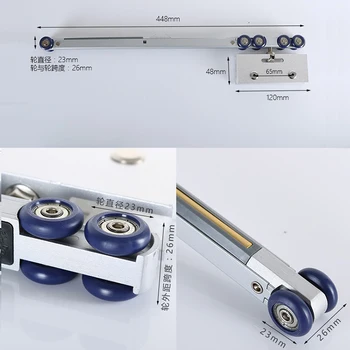 Solid Aluminum Top hung sliding glass door roller soft shower box sliding door wheel buffer damper damping two double way
Solid Aluminum Top hung sliding glass door roller soft shower box sliding door wheel buffer damper damping two double way