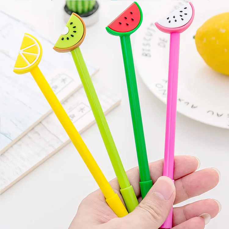 1PC Creative cute cartoon fruit signature needle gel pen Student with black ink pen writing pen stationery
1PC Creative cute cartoon fruit signature needle gel pen Student with black ink pen writing pen stationery