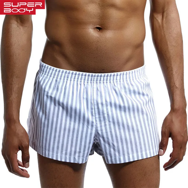 SUPERBODY Underwear Men Boxers Male Underpants 100% Cotton Mens Boxer Shorts Home Sleepwear Fashion Stripes Underwear Boxers
SUPERBODY Underwear Men Boxers Male Underpants 100% Cotton Mens Boxer Shorts Home Sleepwear Fashion Stripes Underwear Boxers