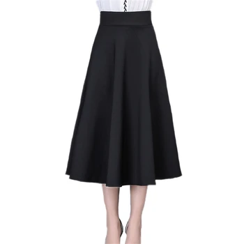 2018 Women Autumn High Waisted Vintage Long A Line Skirt Female Casual Bottom Pleated Black Work Skirt Office Lady Midi Jupe Q53
2018 Women Autumn High Waisted Vintage Long A Line Skirt Female Casual Bottom Pleated Black Work Skirt Office Lady Midi Jupe Q53