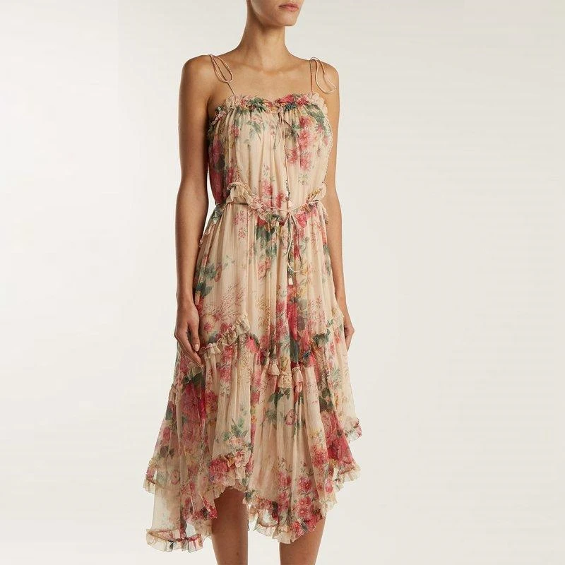 2019 Designer Summer Dress Women Sexy Spaghetti Strap Floral Print Ruffles Female Irregular Holiday Party Beach Clothes Boho
2019 Designer Summer Dress Women Sexy Spaghetti Strap Floral Print Ruffles Female Irregular Holiday Party Beach Clothes Boho