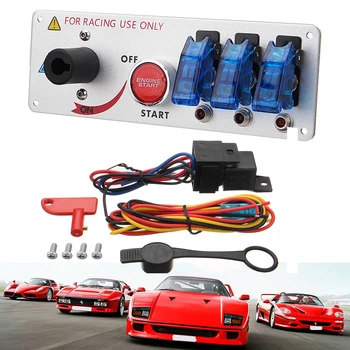 Car Auto Racing LED Toggle Ignition Switch Panel Engine Start Push Buttons Set Kit Aluminum Alloy+Plastic Car Switches Pannel
Car Auto Racing LED Toggle Ignition Switch Panel Engine Start Push Buttons Set Kit Aluminum Alloy+Plastic Car Switches Pannel