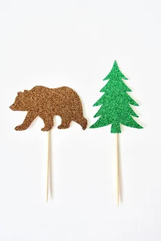 Glitter Wilderness cupcake toppers winter Christmas party decoration doughnut picks
Glitter Wilderness cupcake toppers winter Christmas party decoration doughnut picks