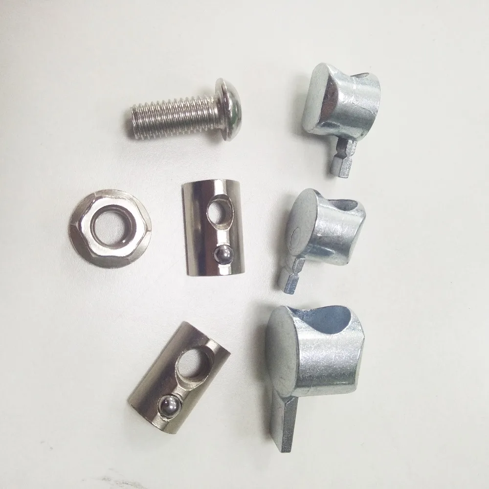 M6/M8 T Slot Interior/Butt Joint with Nut&Bolt Self-allgning Double Anchor Fastener for Aluminum Extrusion Profile 30/40 series
M6/M8 T Slot Interior/Butt Joint with Nut&Bolt Self-allgning Double Anchor Fastener for Aluminum Extrusion Profile 30/40 series