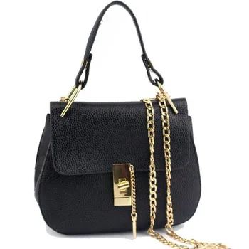 Fashion Bags For Women Casual Handbag Ladies Medium Contrast PU Faux Leather Handle Saddle Bag With Chain Bolsos Mujer
Fashion Bags For Women Casual Handbag Ladies Medium Contrast PU Faux Leather Handle Saddle Bag With Chain Bolsos Mujer