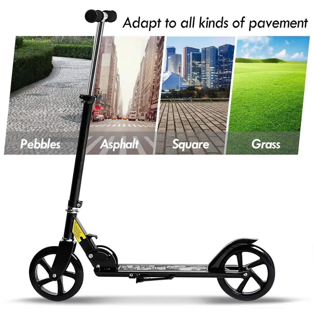 Adult Foldable Kick Scooter 3 Levels Adjustable Height Kick Scooter Aluminium Alloy 2-Wheel Mini Bicycle Foot Scooters Skateboat 
Adult Foldable Kick Scooter 3 Levels Adjustable Height Kick Scooter Aluminium Alloy 2-Wheel Mini Bicycle Foot Scooters Skateboat