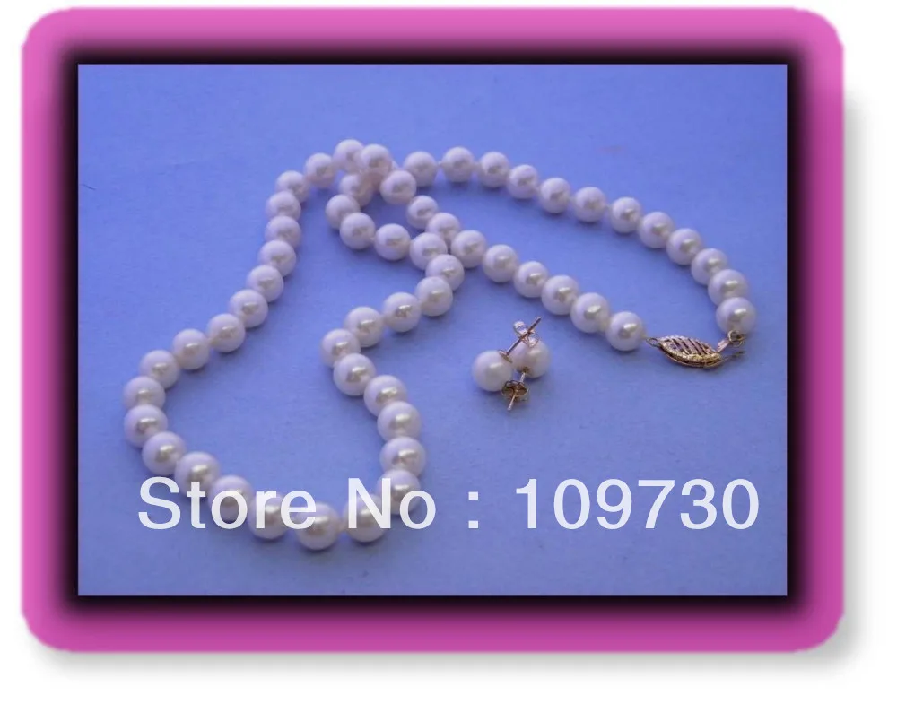Jewelry 00545 14K YG WHITE/LT.CREAM Freshwater CULTURED PEARL NECKLACE EARRING SET 7.0MM (A0513)
Jewelry 00545 14K YG WHITE/LT.CREAM Freshwater CULTURED PEARL NECKLACE EARRING SET 7.0MM (A0513)