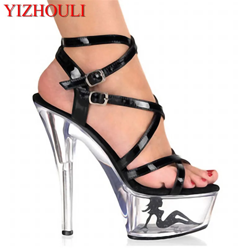 15cm ultra high heels sexy platform with transparent crystal sandals 6 inch women's shoes black performance shoes
15cm ultra high heels sexy platform with transparent crystal sandals 6 inch women's shoes black performance shoes