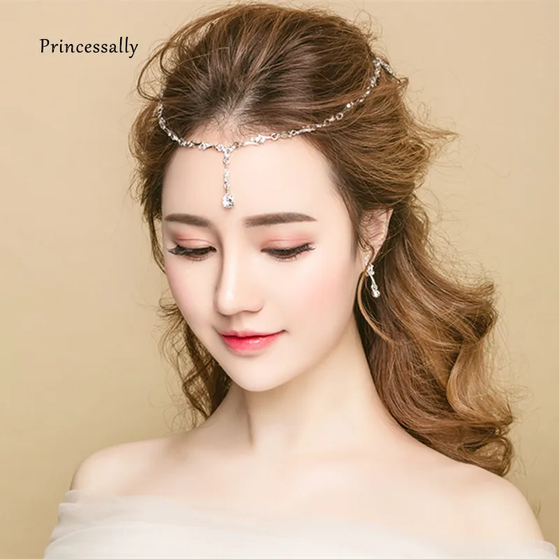 Princessaly New Bride Crystal Headband Forehead Wedding Bridal Boho Hairband Elegant Silvery Head Band Wedding Accessories
Princessaly New Bride Crystal Headband Forehead Wedding Bridal Boho Hairband Elegant Silvery Head Band Wedding Accessories