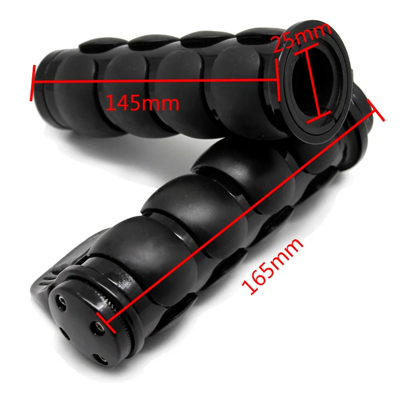 ROAOPP Motorcycle Hand Grips 25MM Handlebar One Pair For Harley Street Glide Kawasaki Vulcan 800 900 1500 1600 2000 Classic VN