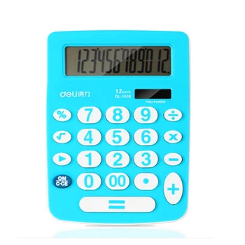 1 Piece Deli 1638 Big Button Calculator solar calculator small desktop computer capable
1 Piece Deli 1638 Big Button Calculator solar calculator small desktop computer capable