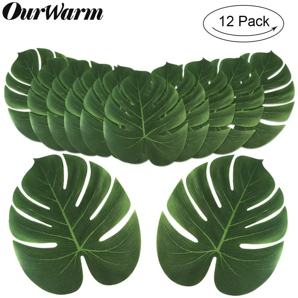 OurWarm 12Pcs Artificial Tropical Palm Leaves for Hawaiian Luau Beach Theme Party Decorations Jungle Party Fake Monstera Leaves
OurWarm 12Pcs Artificial Tropical Palm Leaves for Hawaiian Luau Beach Theme Party Decorations Jungle Party Fake Monstera Leaves