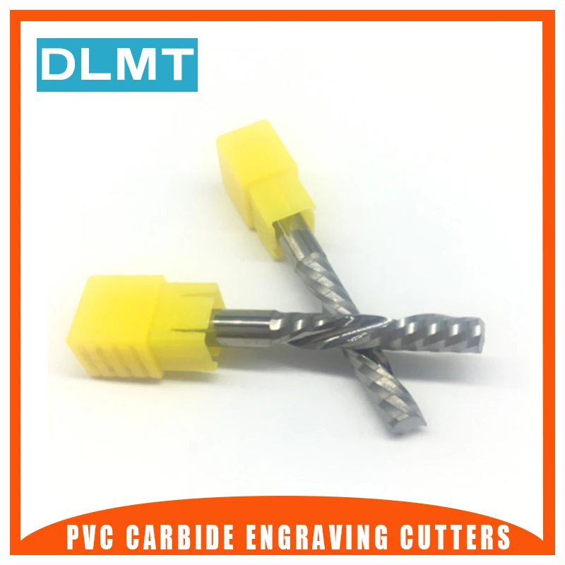 1PC One Flute d6x32 6mm 32mm long Wood Milling Cutter high quality PVC Carbide Engraving Cutters CNC router bits acrylic | Инструменты
