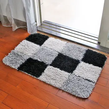 Bathroom Mat Non Slip Doormat Living Room Bedroom Blue Grey Brown Lattice Plush Fabric Mats Area Rug tapetes de cozinha 50x80cm
Bathroom Mat Non Slip Doormat Living Room Bedroom Blue Grey Brown Lattice Plush Fabric Mats Area Rug tapetes de cozinha 50x80cm