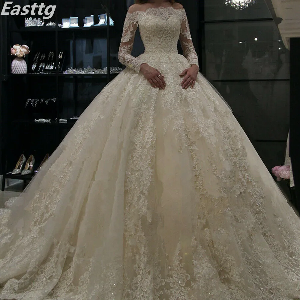 Hot Sale Custom Made Wedding Dress one-Neck Zipper Back beads Ball Gown Bridal Gown 2019 vestido de noiva 2 4 6 8 10 12 14 16
Hot Sale Custom Made Wedding Dress one-Neck Zipper Back beads Ball Gown Bridal Gown 2019 vestido de noiva 2 4 6 8 10 12 14 16
