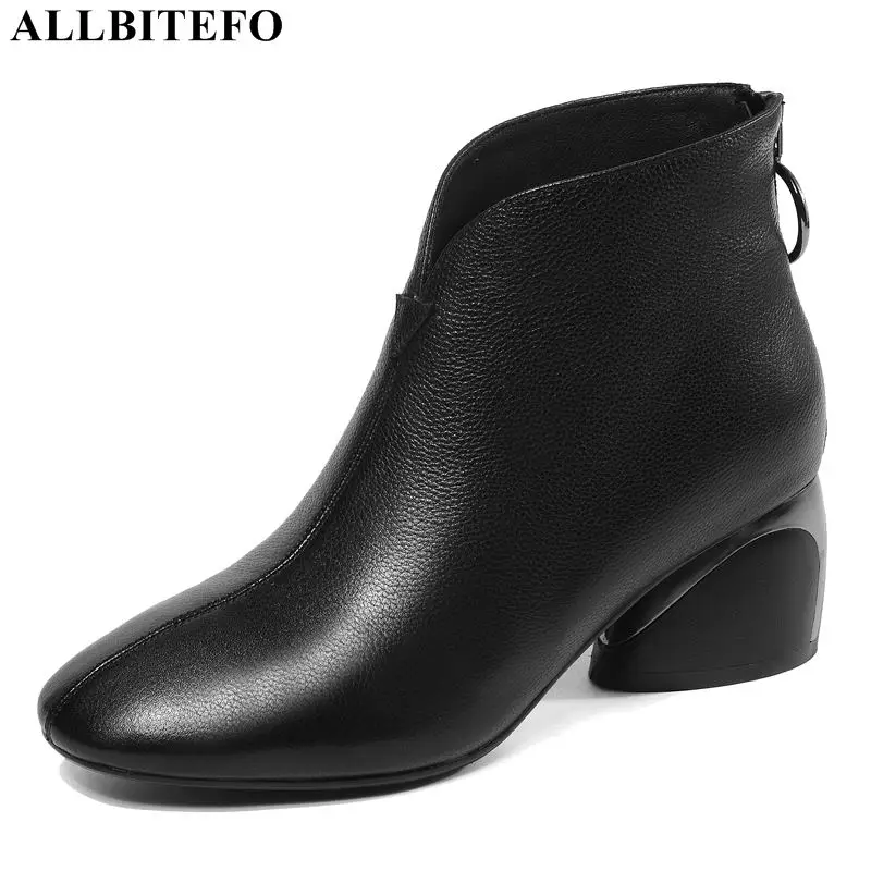 ALLBITEFO high quality genuine leather thick heel women ankle boots square toe winter snow women boots martin boots for women
ALLBITEFO high quality genuine leather thick heel women ankle boots square toe winter snow women boots martin boots for women