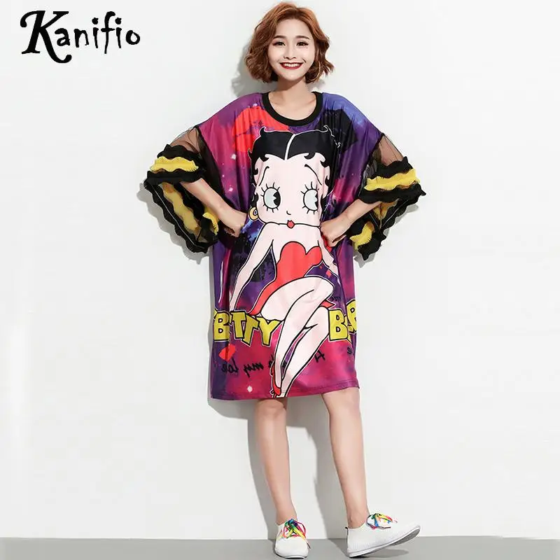 Kanifio Brand Plus Size Women Fashion Print Straight Dress Lady Summer Casual Loose Dresses Female Long Top Shirt Tunic Vestidio
Kanifio Brand Plus Size Women Fashion Print Straight Dress Lady Summer Casual Loose Dresses Female Long Top Shirt Tunic Vestidio