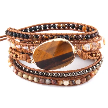 Fashion Women Beaded Jewelry Handmade Mixed Natural Stones/Crystal and Stone Charm 5 Strands Wrap Bracelets DropShippers
Fashion Women Beaded Jewelry Handmade Mixed Natural Stones/Crystal and Stone Charm 5 Strands Wrap Bracelets DropShippers