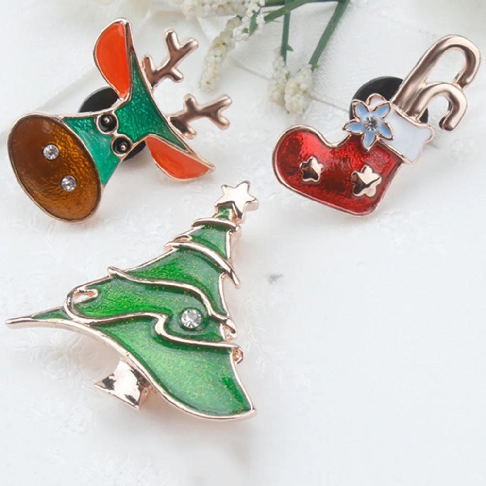 3Pcs/lot !!!! Colorful Enamel Christmas Brooch Set Christmas Tree Sock Elk Christmas Decoration Gifts
3Pcs/lot !!!! Colorful Enamel Christmas Brooch Set Christmas Tree Sock Elk Christmas Decoration Gifts