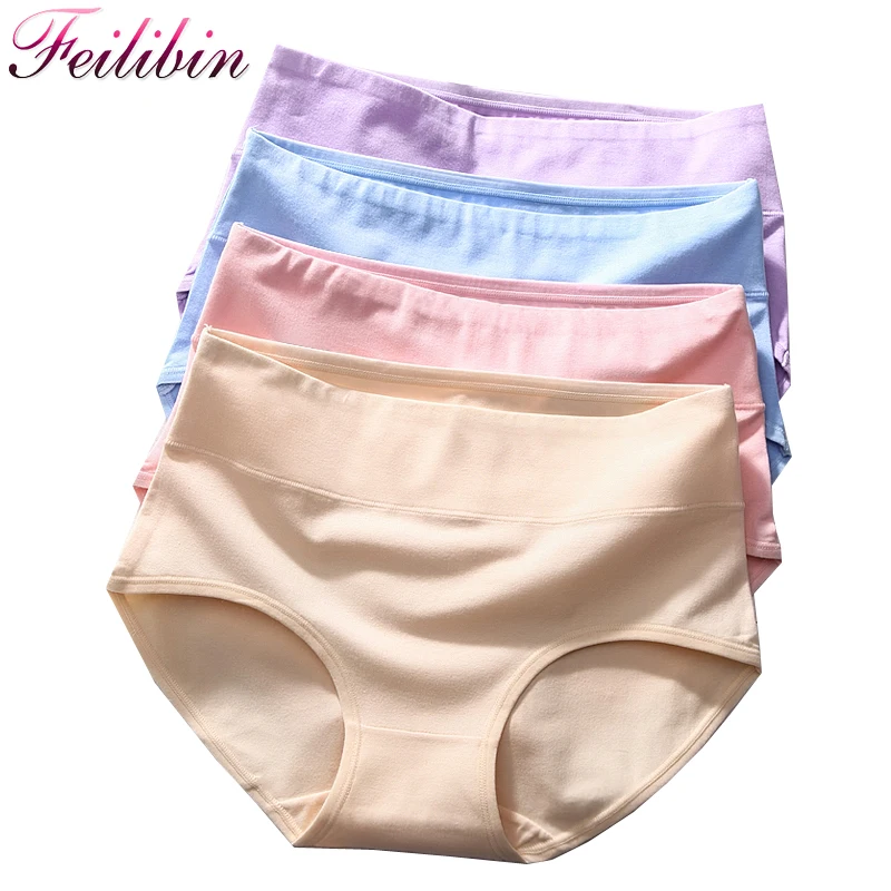 Feilibin 5PCS\lot Women Underwear Plus Size Cotton Panties HIgh-Rise Sexy Underpants Slimming Briefs Solid Breathable Lingerie
Feilibin 5PCS\lot Women Underwear Plus Size Cotton Panties HIgh-Rise Sexy Underpants Slimming Briefs Solid Breathable Lingerie