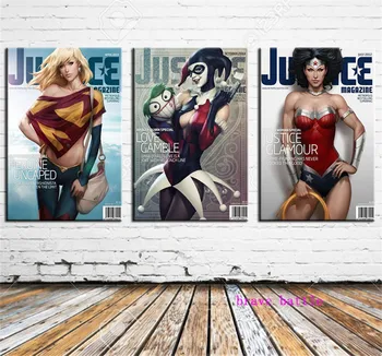 Superman Wonder Woman Harley Quinn 3 Pieces Canvas Painting Print Living Room Home Decor Modern Wall Art Oil Painting
Superman Wonder Woman Harley Quinn 3 Pieces Canvas Painting Print Living Room Home Decor Modern Wall Art Oil Painting