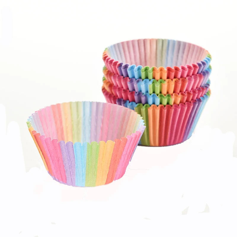 100pcs/lot Barreled Rainbow Rim Muffin PVC Cake Paper Cup Independent Chocolate Tray Packaging Happy Birthday Wedding Party Sup
100pcs/lot Barreled Rainbow Rim Muffin PVC Cake Paper Cup Independent Chocolate Tray Packaging Happy Birthday Wedding Party Sup