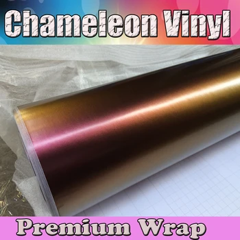Satin Chameleon Golden to Purple Vinyl Foil Car Wrap Sticker Roll Air Release PROTWRAPS Size:1.52x30m/roll
Satin Chameleon Golden to Purple Vinyl Foil Car Wrap Sticker Roll Air Release PROTWRAPS Size:1.52x30m/roll