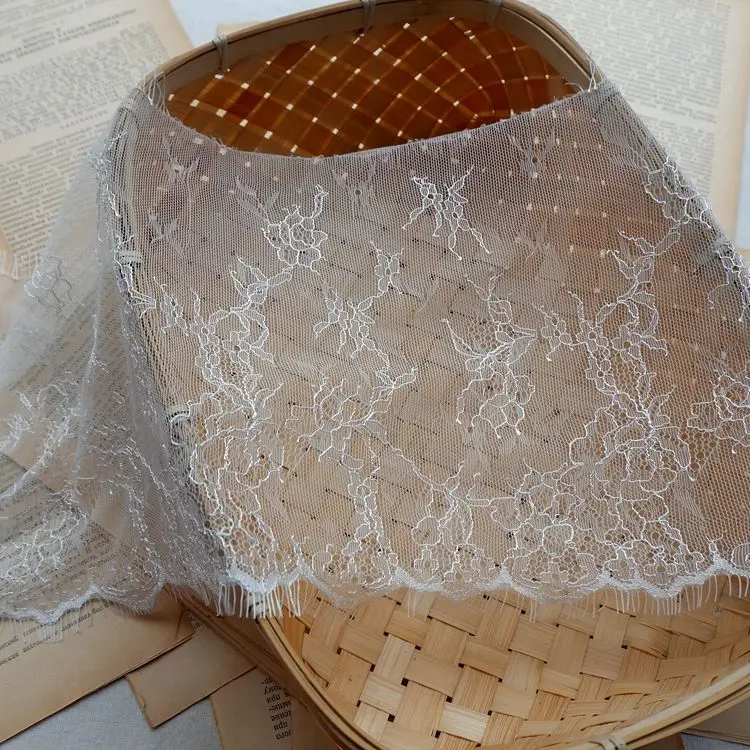 Width 22.5cm Black and white soft ultra-thin eyelash lace skirt dress long stitching mesh accessories
Width 22.5cm Black and white soft ultra-thin eyelash lace skirt dress long stitching mesh accessories