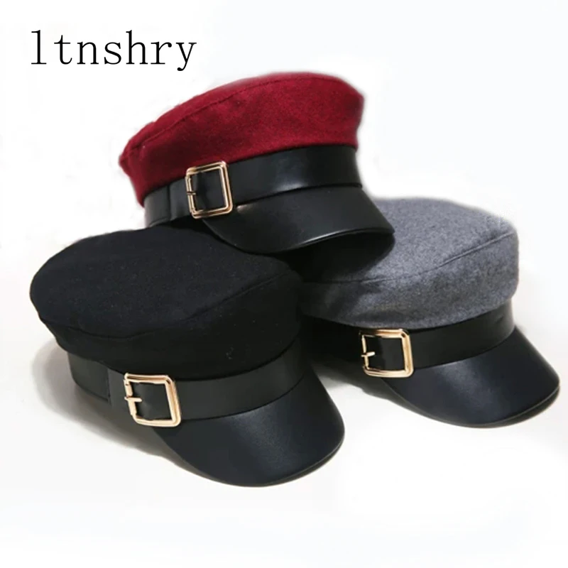 2019 Fashion wool Solid Visor Military Hat Autumn and Winter Vintage Patchwork PU Beret Cap For Women England Style Flat Cap
2019 Fashion wool Solid Visor Military Hat Autumn and Winter Vintage Patchwork PU Beret Cap For Women England Style Flat Cap