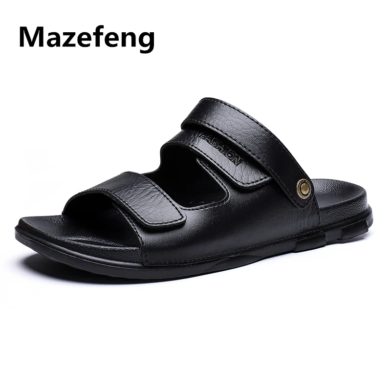 Mazefeng 2019 New Fshion Summer Men Shoes Rome Style Men Casual Sandals Solid Black Male Sandals Vintage Flats Beach Slipper
Mazefeng 2019 New Fshion Summer Men Shoes Rome Style Men Casual Sandals Solid Black Male Sandals Vintage Flats Beach Slipper