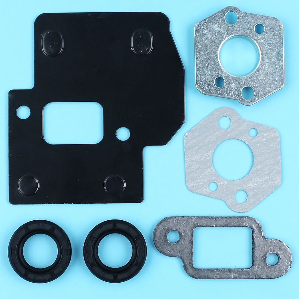 Haishine Silenciador de Escape Placa de Perno Escudo Kit de Juntas Ajuste para STIHL MS250 MS230 MS210 021 023 025 Piezas de Motosierra # 1123 141 3200