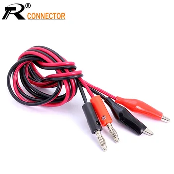 10pcs High quality Copper 4MM Dual Alligator Clip to Banana Connector Oscilloscope Test Probe Cable 1M 3FT Red Black
10pcs High quality Copper 4MM Dual Alligator Clip to Banana Connector Oscilloscope Test Probe Cable 1M 3FT Red Black