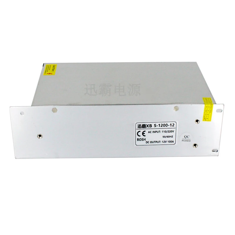 

DC12V Power Supply 100A 1200W Switch Power Adapter Driver Transformers 220V 110V AC to DC 12V SMPS For Led Light Lamp 3D Printer