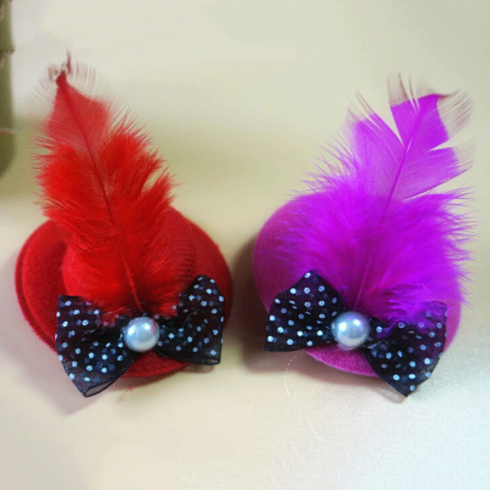 Caps Pet Grooming Hair Clips Hat Clip Princess Style Design Dog Hair Yarn Feather Flowers Mini Hat Hair Accessories
Caps Pet Grooming Hair Clips Hat Clip Princess Style Design Dog Hair Yarn Feather Flowers Mini Hat Hair Accessories