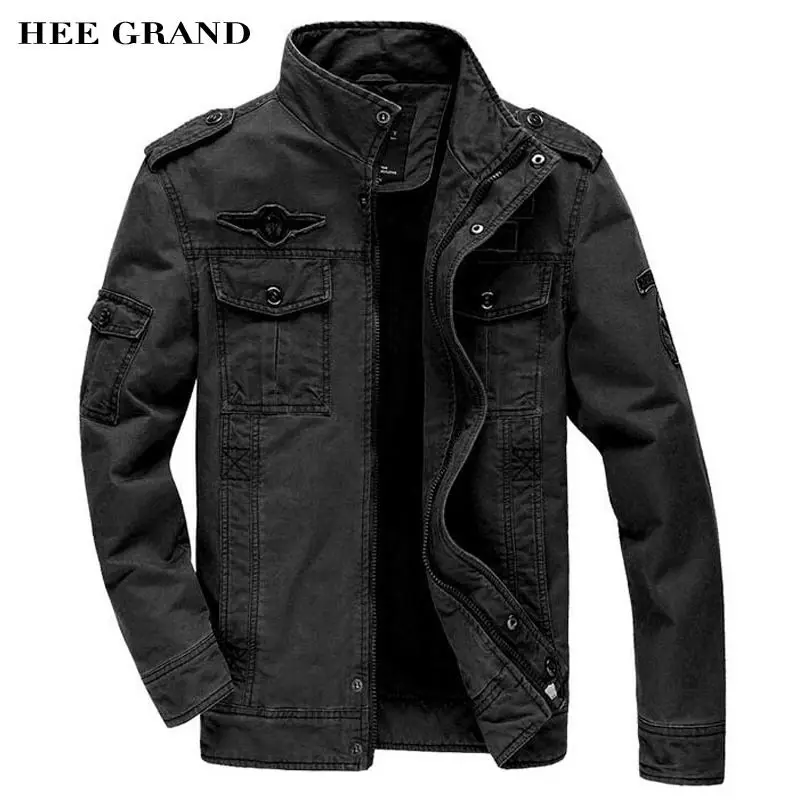 HEE GRAND Military Jackets For Men 2018 New Stand Collar Regular Length Straight Casual Army Coats Plus Size M-6XL MWJ2281
HEE GRAND Military Jackets For Men 2018 New Stand Collar Regular Length Straight Casual Army Coats Plus Size M-6XL MWJ2281