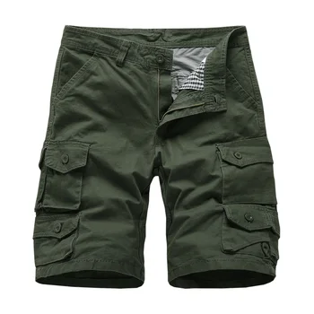Men's Military Cargo Shorts Summer Army Green Cotton Shorts Zipper Multi-Pocket Shorts Homme Casual Bermuda Trousers Drop Ship
Men's Military Cargo Shorts Summer Army Green Cotton Shorts Zipper Multi-Pocket Shorts Homme Casual Bermuda Trousers Drop Ship