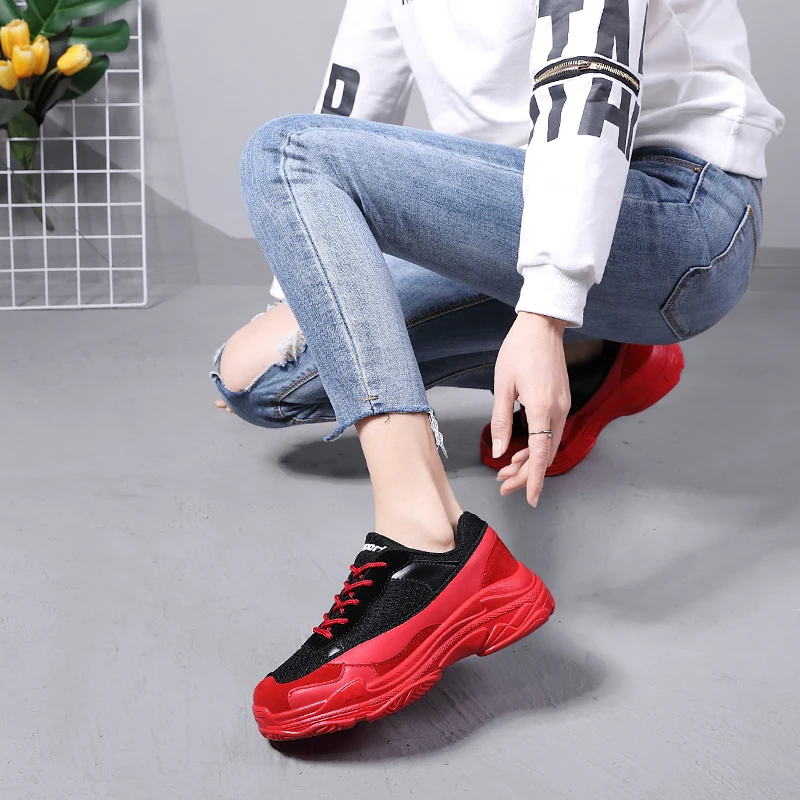 GOODRSSON Summer Casual Women Shoes Lace Up Height Increase Casual Shoes Female Outdoor Sports Footwear Breathable Perspiration
GOODRSSON Summer Casual Women Shoes Lace Up Height Increase Casual Shoes Female Outdoor Sports Footwear Breathable Perspiration