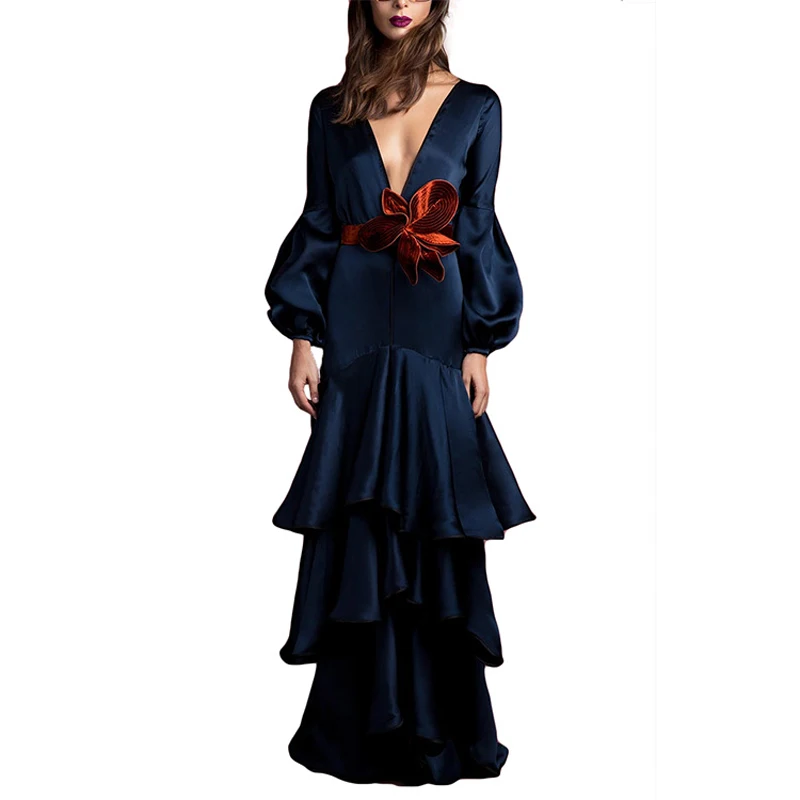 2019 Women Fashion Dresses Europe Sexy V-neck Casual Dresses Temperament Slim Ruffled Lantern Sleeve Cake Dress Vestidos CK338
2019 Women Fashion Dresses Europe Sexy V-neck Casual Dresses Temperament Slim Ruffled Lantern Sleeve Cake Dress Vestidos CK338