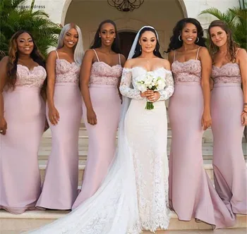 Mermaid Long Light Pink Bridesmaid Dresses 2019 Summer Country Garden Formal Wedding Party Guest Maid of Honor Gowns Plus Size
Mermaid Long Light Pink Bridesmaid Dresses 2019 Summer Country Garden Formal Wedding Party Guest Maid of Honor Gowns Plus Size
