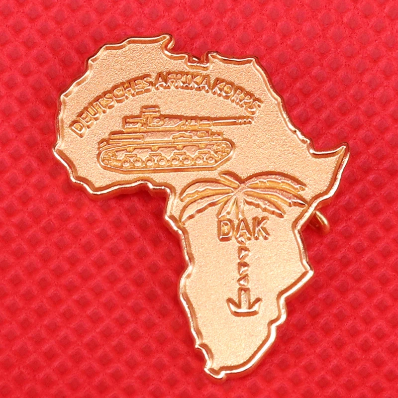 Africa map pin deutsches afrika korps badge WW II Germany tank army brooch vintage Jamaica pins travel accessories
Africa map pin deutsches afrika korps badge WW II Germany tank army brooch vintage Jamaica pins travel accessories