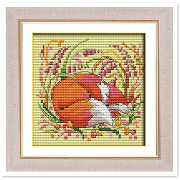 Cartoon Fox Counted Cross Stitch 11CTPattern Printed 14CT Cross Stitch DIY Chinese Cotton Cross-stitch Kit Embroidery Needlework
Cartoon Fox Counted Cross Stitch 11CTPattern Printed 14CT Cross Stitch DIY Chinese Cotton Cross-stitch Kit Embroidery Needlework